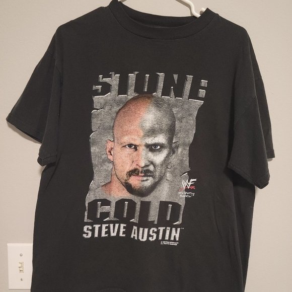 T-shirt WWF Garçon Pierre Froide Steve – Noir Taille 7-8 Ans, Neuf Avec étiquettes